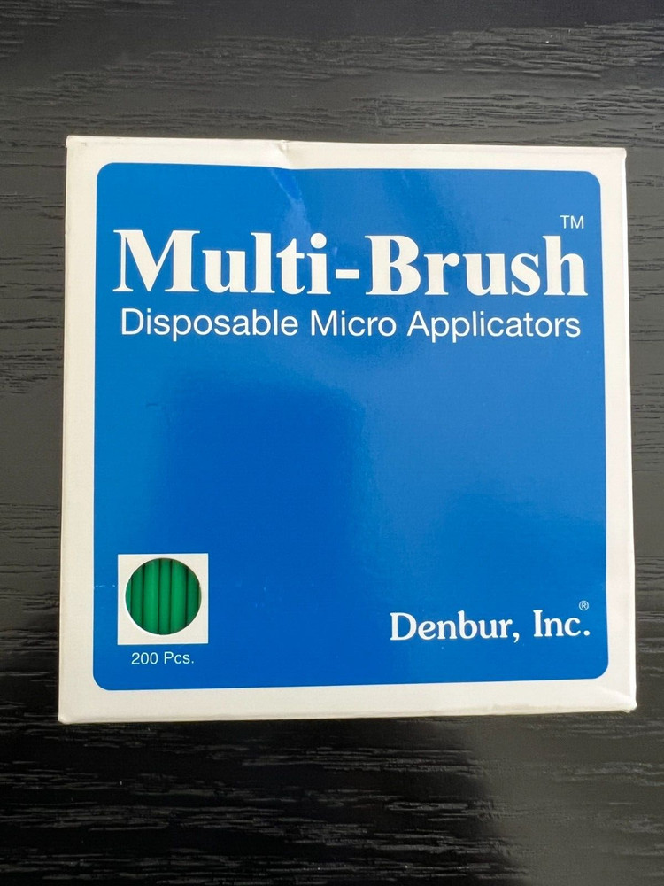 Multi-Brush MicroApplicators Teal, Small, 200/Pkg - Denbur