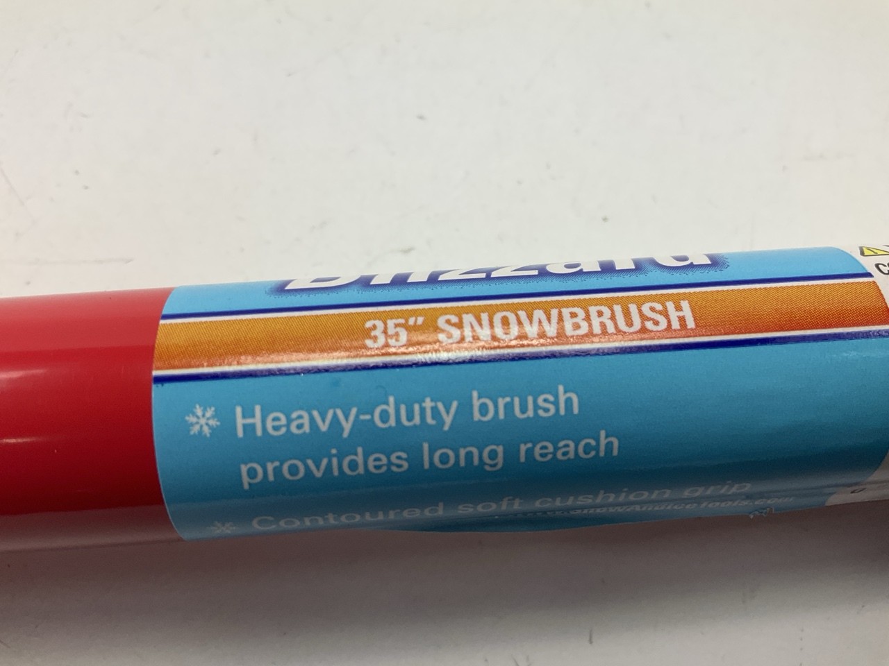 Hopkins 13781 35" BLIZZARD Car Windshield Snow Brush W/ Ice Scraper RED, SINGLE