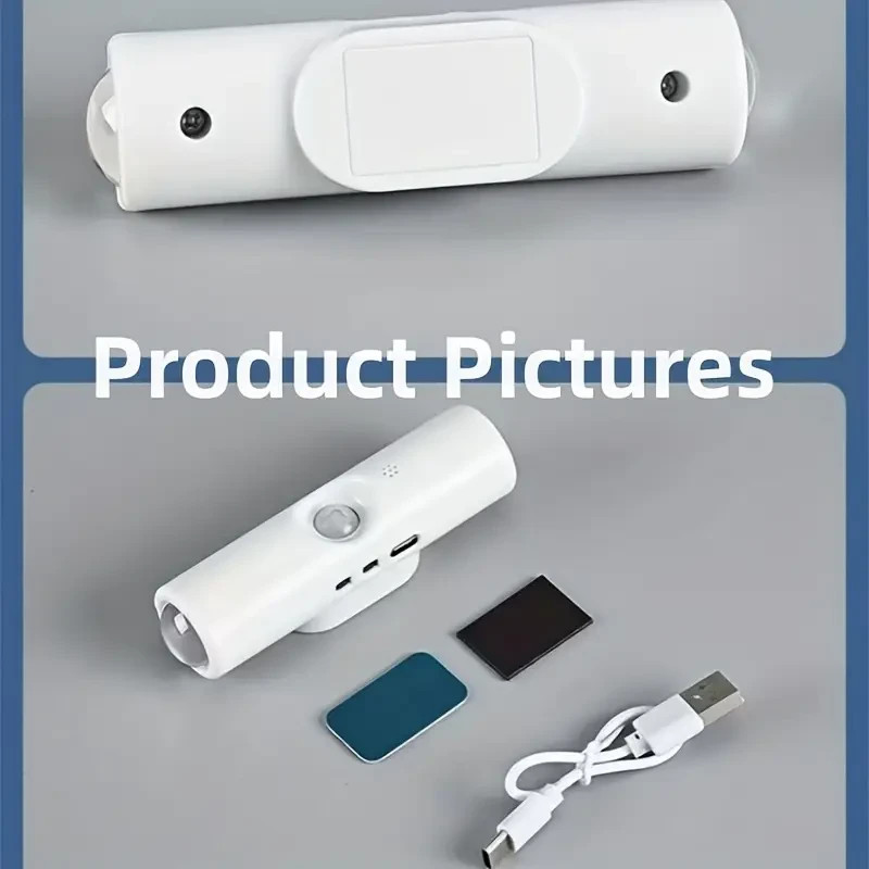 LED Motion Sensor Wall Light USB-Powered Night Light with 4 Modes White 3CCT