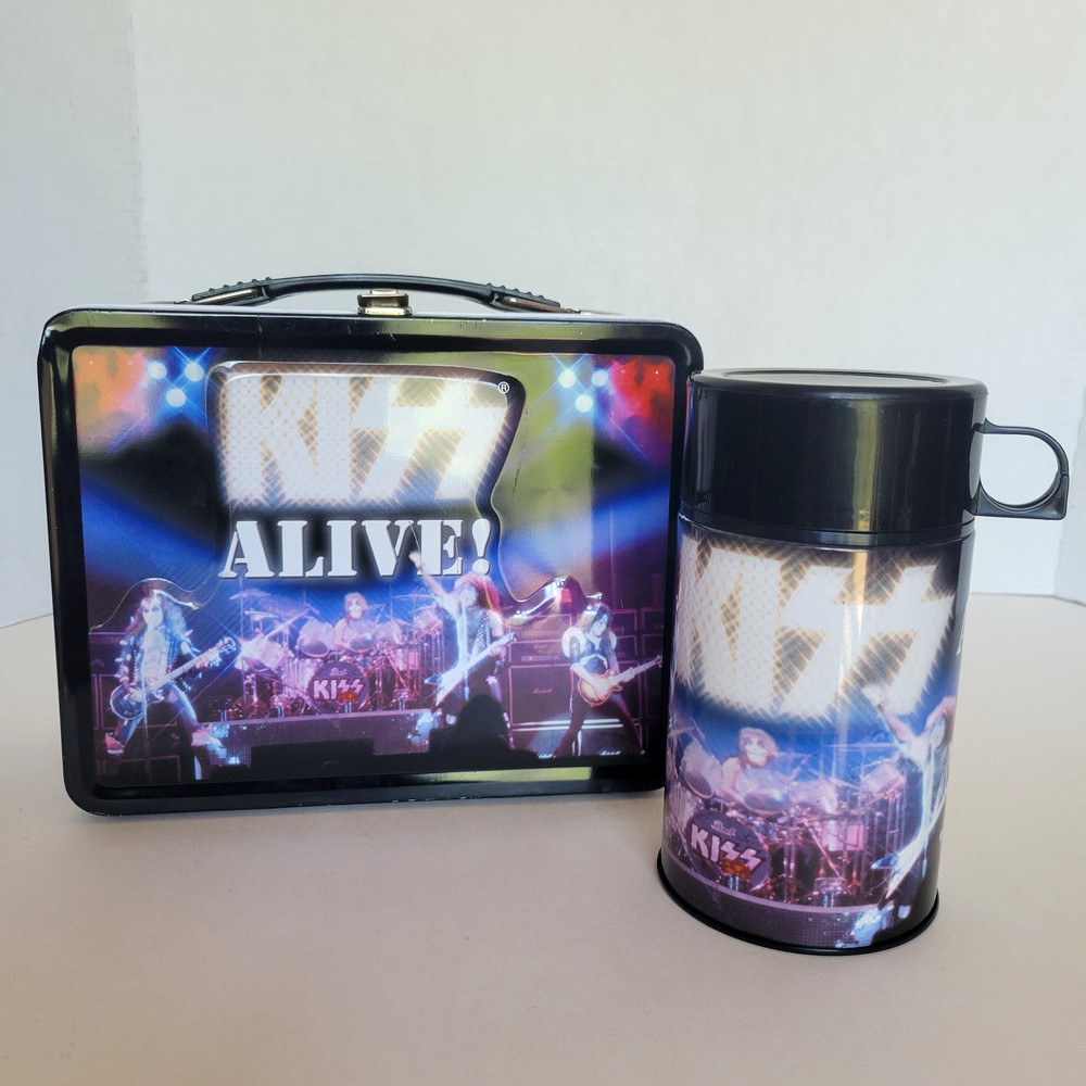 KISS ALIVE! LUNCHBOX & THERMOS Set from 2001 Limited Edition Excellent!