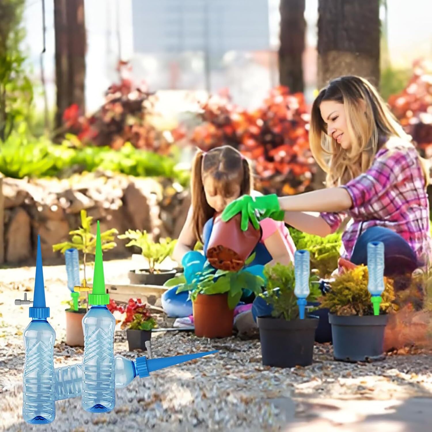 12Pcs Self Watering Spikes Automatic Irrigation Watering Drip System for Plants