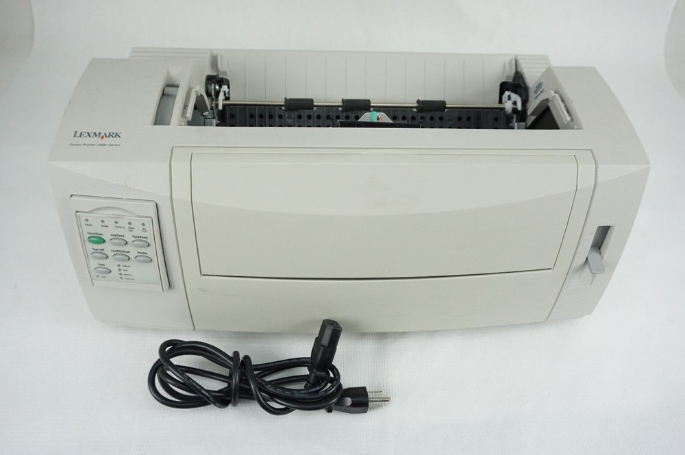Lexmark 2580-500 2500+ Dot Matrix Forms Printer Without Top Cover