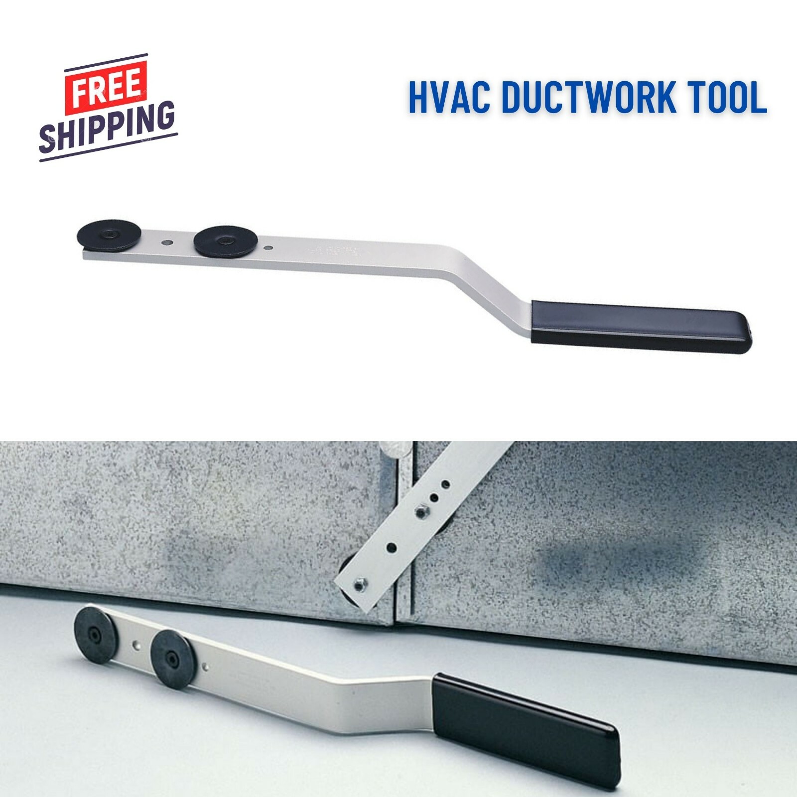 Offset Body Duct Stretcher HVAC Gutter Down Spout Fabrication Drive Cleat Tool