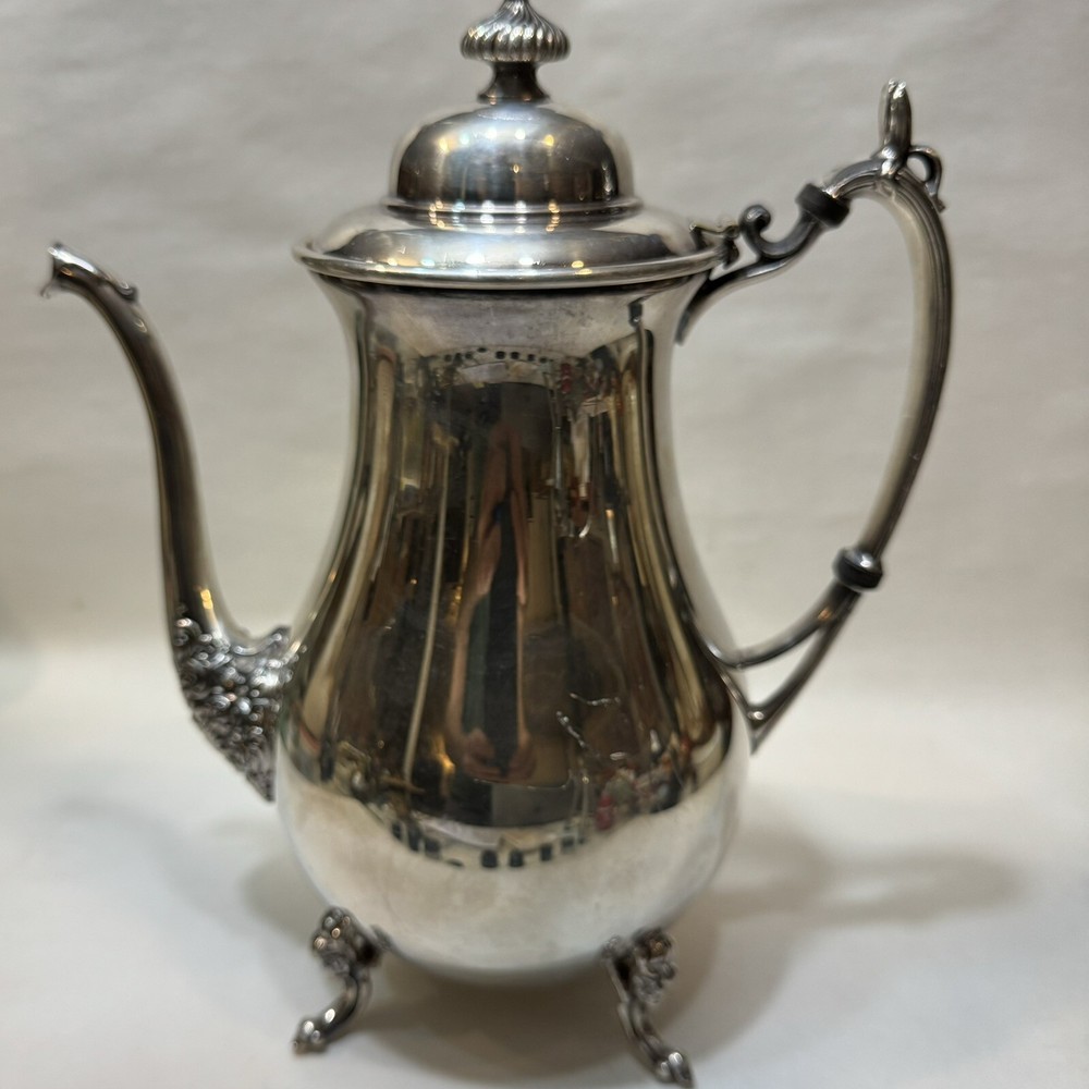 High Quality Large Insulated Silver plated Tea Pot British Hallmarks
