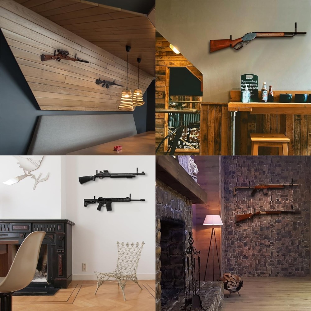 Exquisite Horizontal Gun Rack Hook for Stylish Rifle Display & Storage Solutions