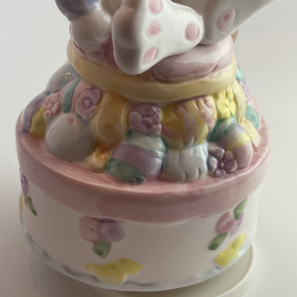 Easter Bunny Ceramic Figurine 8" tall