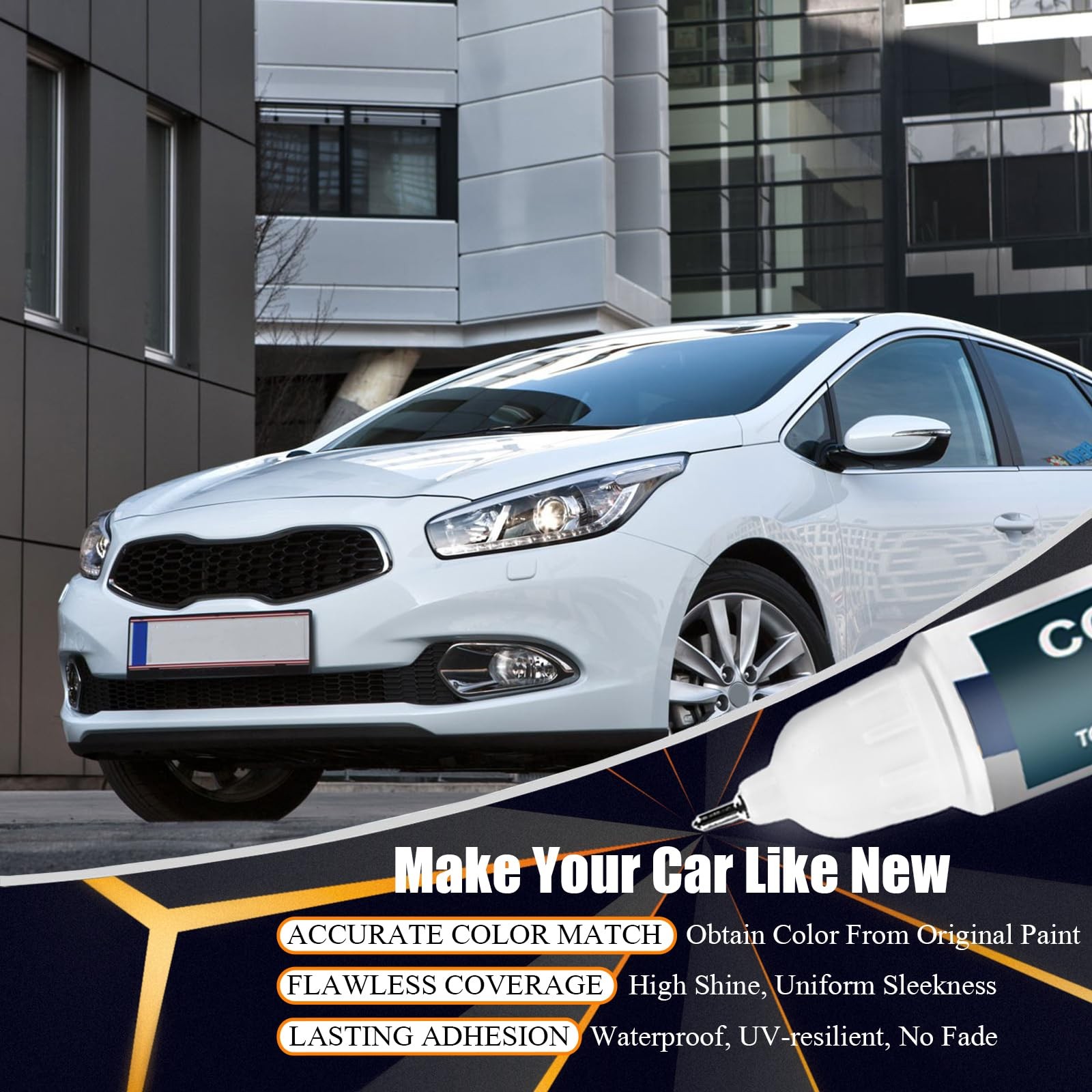 Snow White Pearl SWP Touch Up Paint for Kia Sportage Sorento Telluride 1PK 1