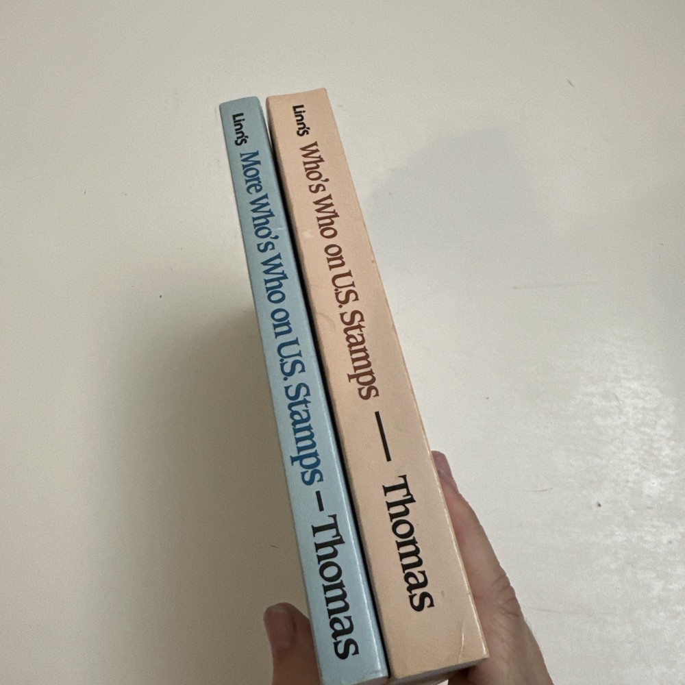 Thomas, Richard Louis. Who's Who on U.S. Stamps Lot Of 2 Books