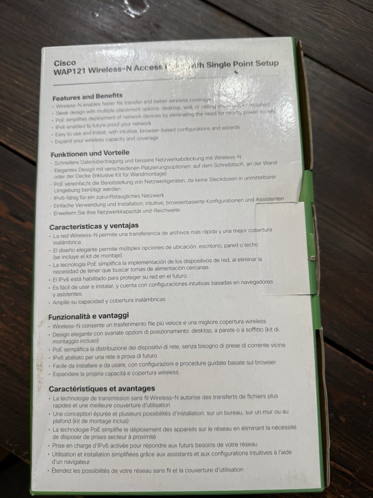 Cisco WAP121 Wireless-N Access Point Single Point Setup