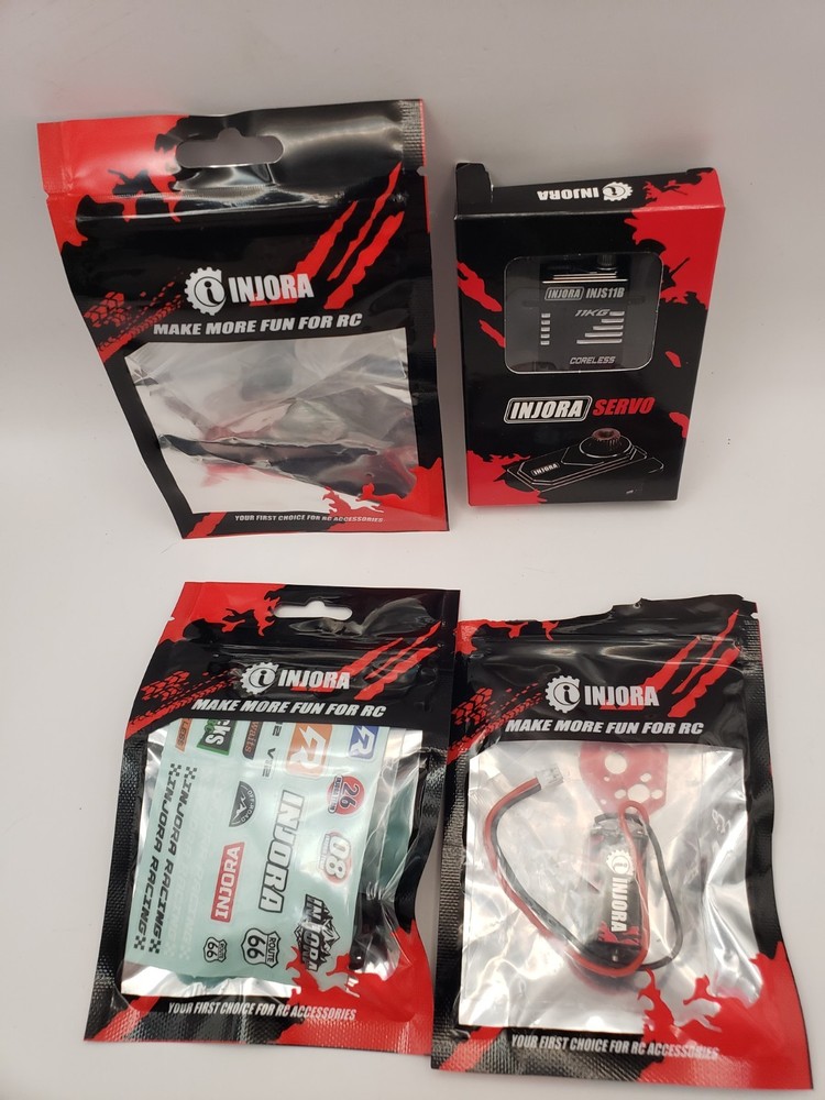 INJORA Coreless High Torque Micro With Servo Horn Plus Extras