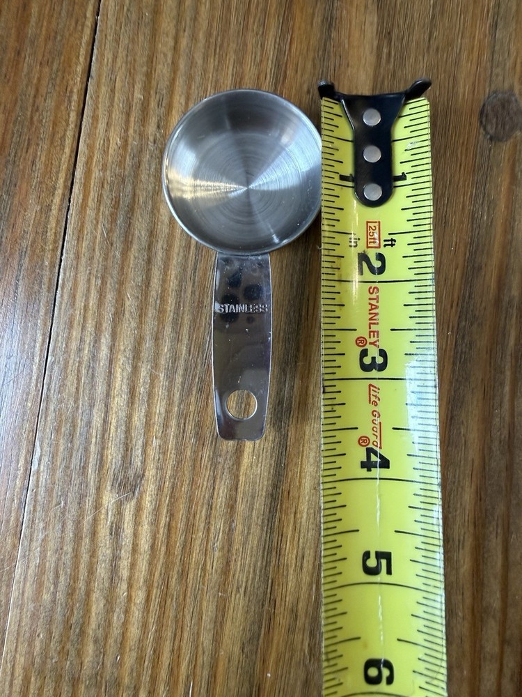 Stainless Small Silver Coffee Ground Scooper Mini