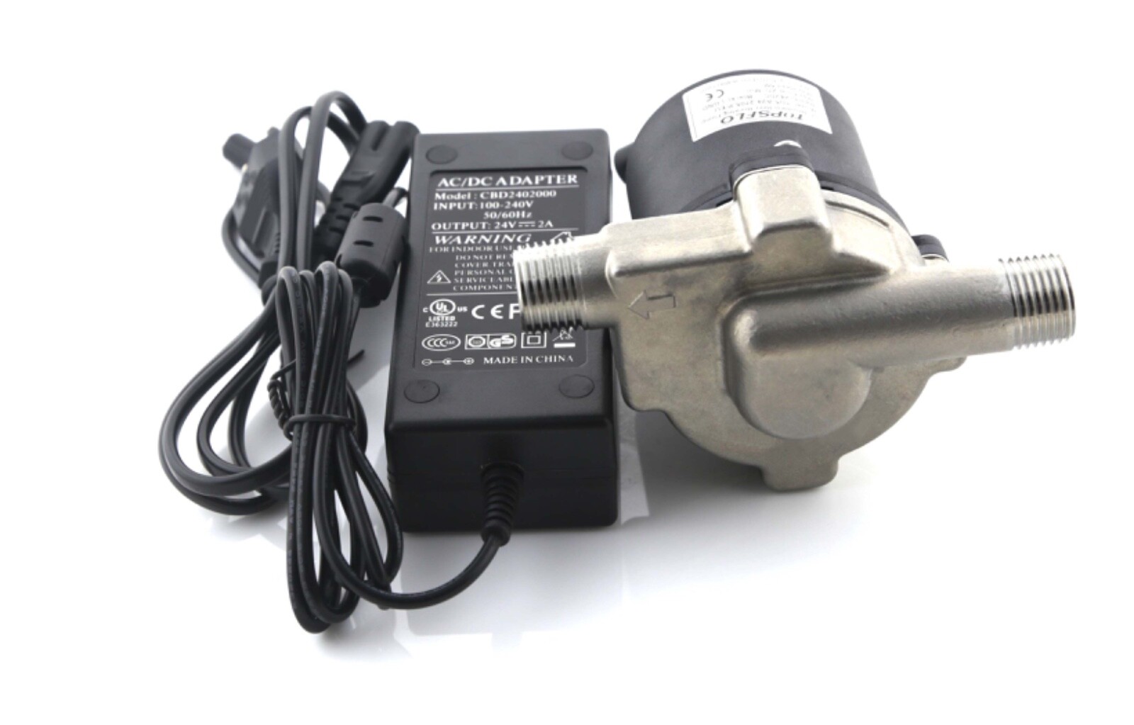 Topsflo 24V DC Circulator Pump Beer Brewing Hot Water TD5-A24-2505-P/US