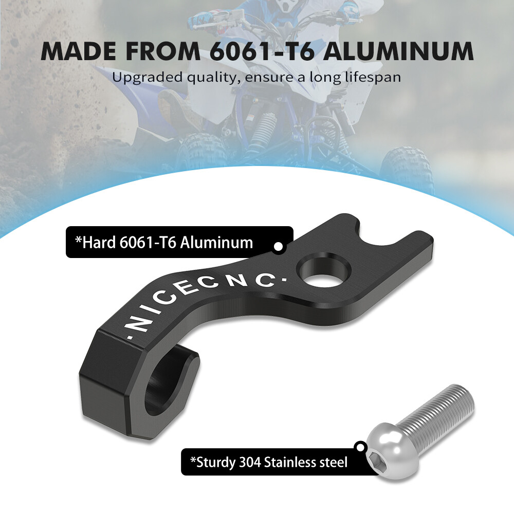 For YAMAHA YFZ450X Aluminum Clutch Cable Holder Bracket #5TA-15441-01-00 Black