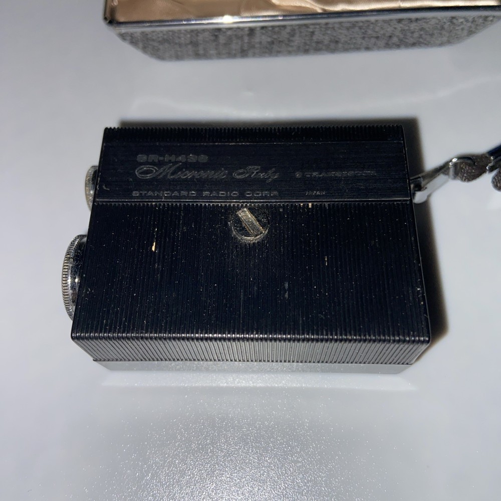 Vtg STANDARD Micronic Ruby SR-H436 Micro TRANSISTOR Radio Untested In Case
