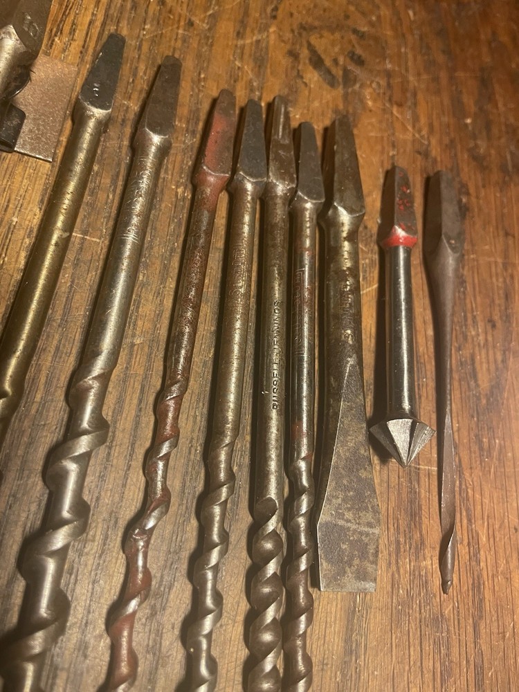 Vintage 13pc Assorted Auger Drill Bits Screwdriver Countersink WoodworkinALL USA