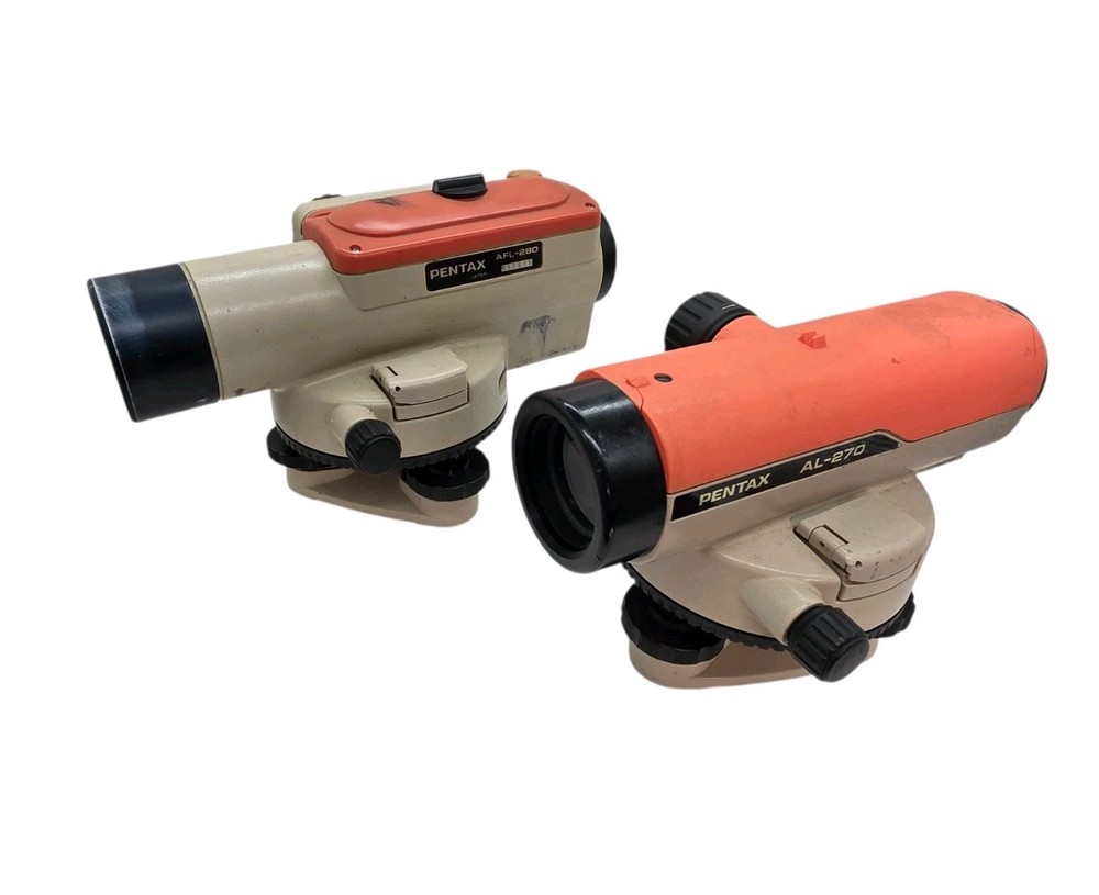 Pentax AL-270 & AFL-280 Automatic Level Surveying Transit Tools BUNDLE UNTESTED