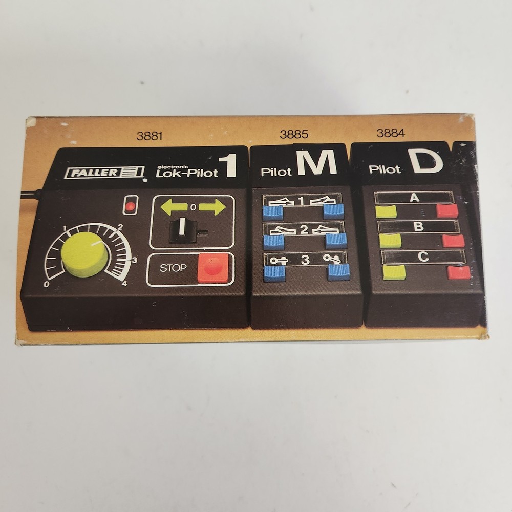 Faller E Train 3885 Pilot M Control Switch Station Controls Made In W. Germany