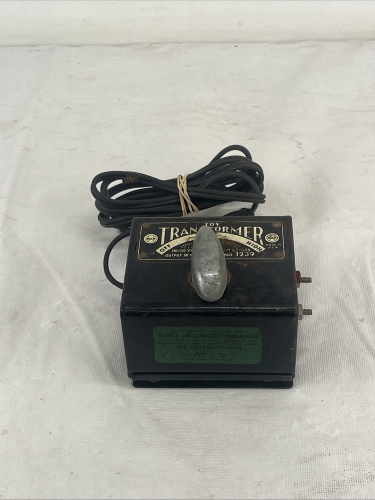 Marx #1239 Transformer 50 Watt Train Controller Untested No Box