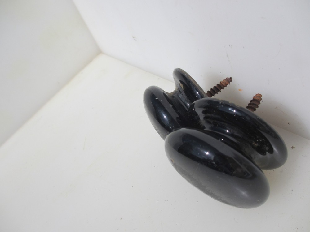 Victorian Ceramic Drawer Handles Knobs Cupboard Pulls Cabinet Old Antique Pair