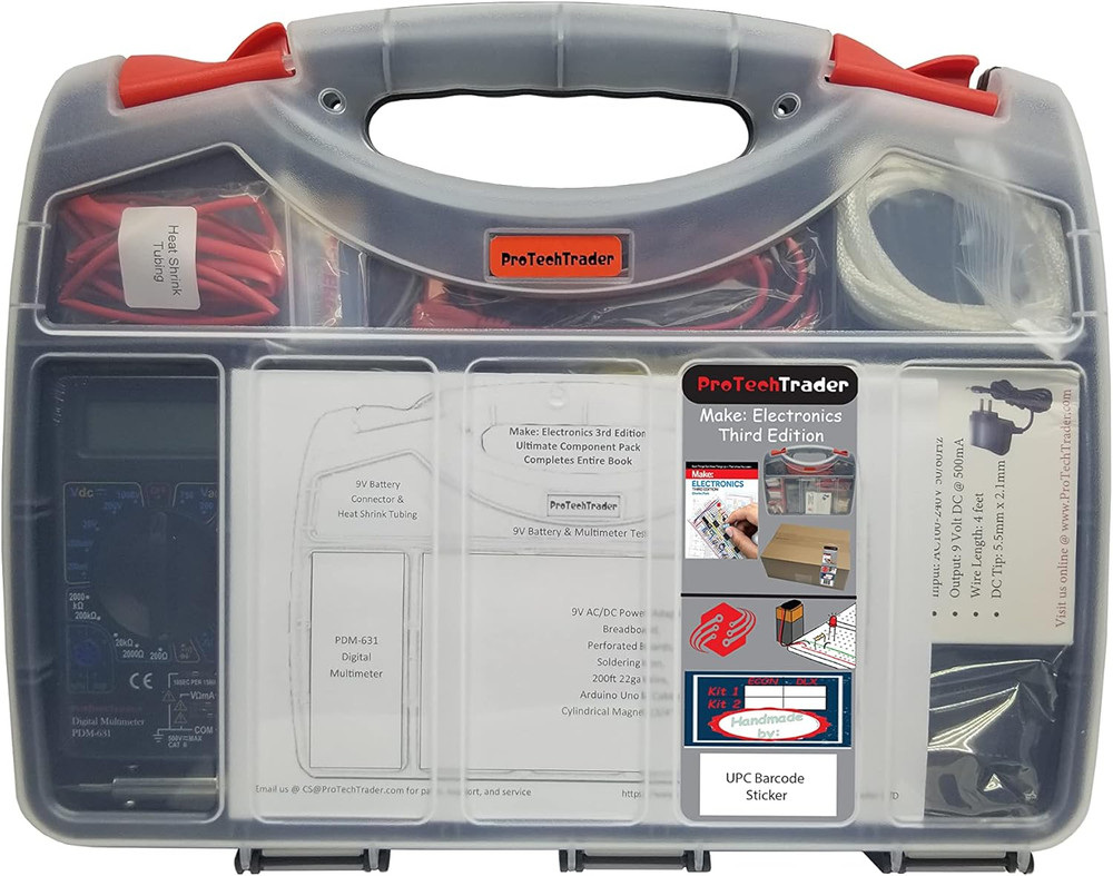 Make: Electronics 3Rd Kit 1 & 2 Ultimate Bundle Includes Book & Deluxe Kits - Be