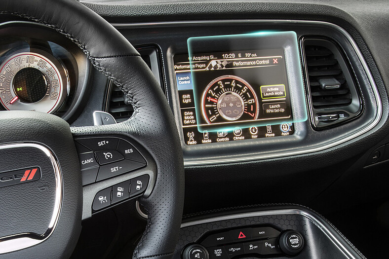 Crystal Clear Screen Protector for 2017 Dodge Challenger Vehicle Navigation