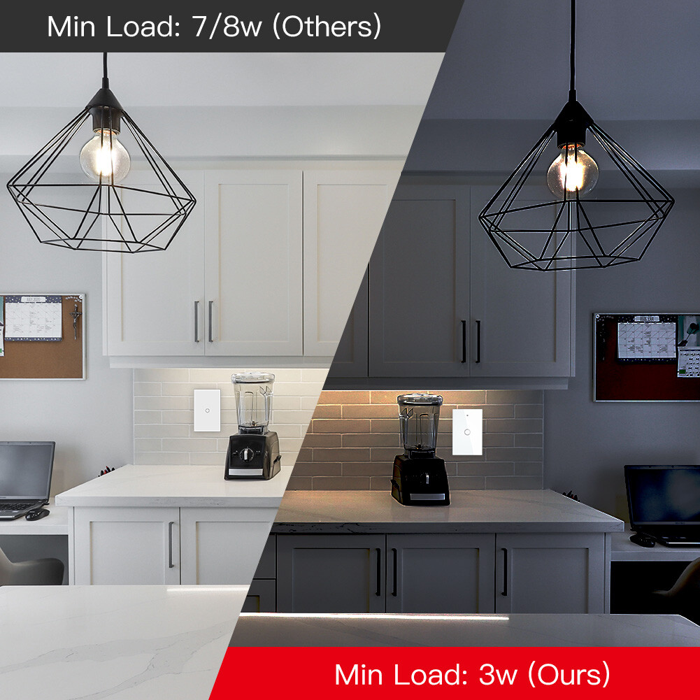 MOES ZigBee Smart Light Switch Wall Touch Glass Panel Alexa Google APP Control