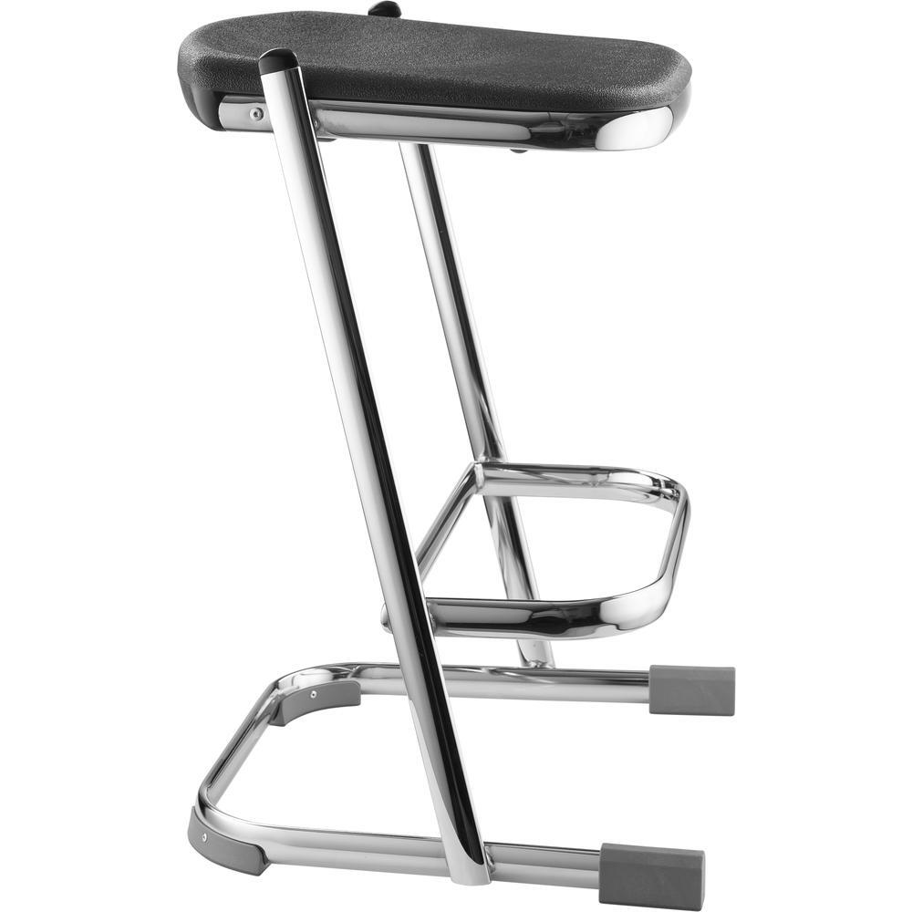 NPS® 24" Elephant Z-Stool, Black Seat and Chrome Frame