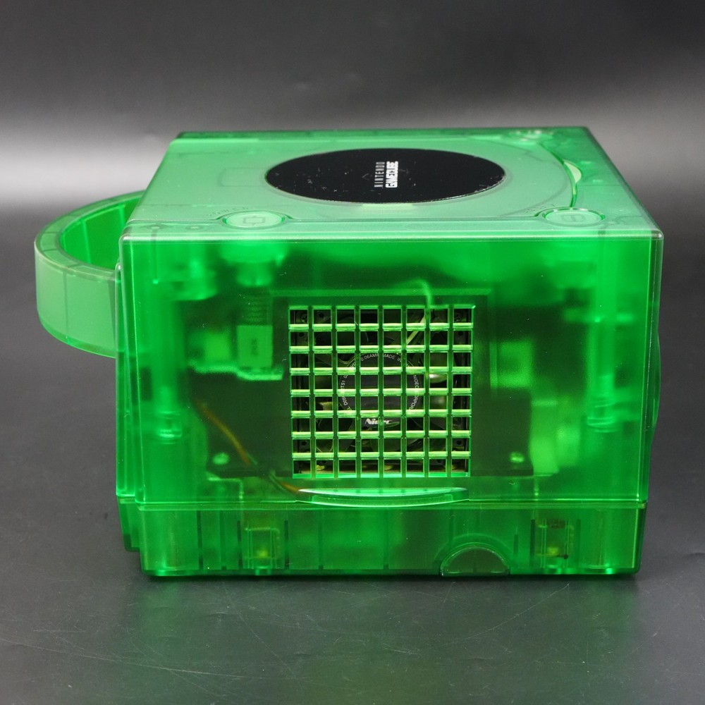 Nintendo GameCube Replacement Clear Green Shell Console NTSC U-C/J Region Switch