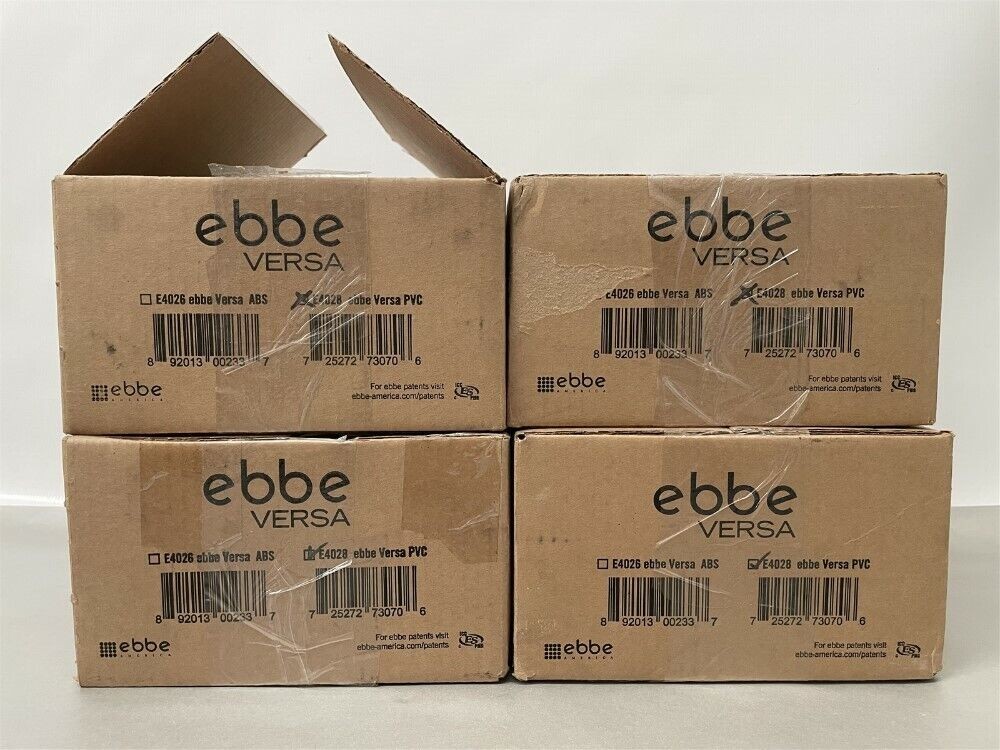 QTY: 4 Ebbe E4028 VERSA-PVC Drain Kit – (VERSA-PVC Drain Base Ebbe Square Riser)