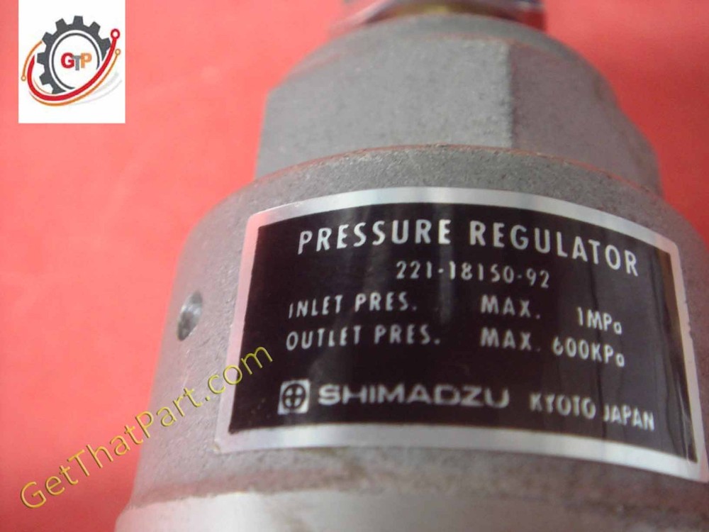 Shimadzu SSM-5000A TOC Analyzer Oem Pressure Regulator Assembly Tested