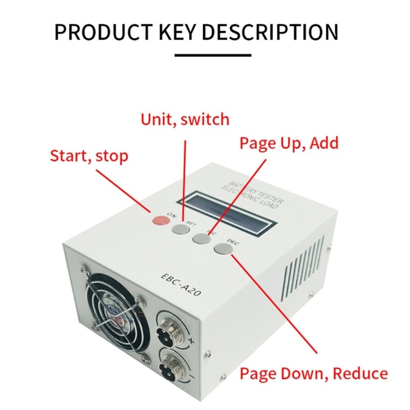 Powerful Capacity Tester With LCD Display For Accurate