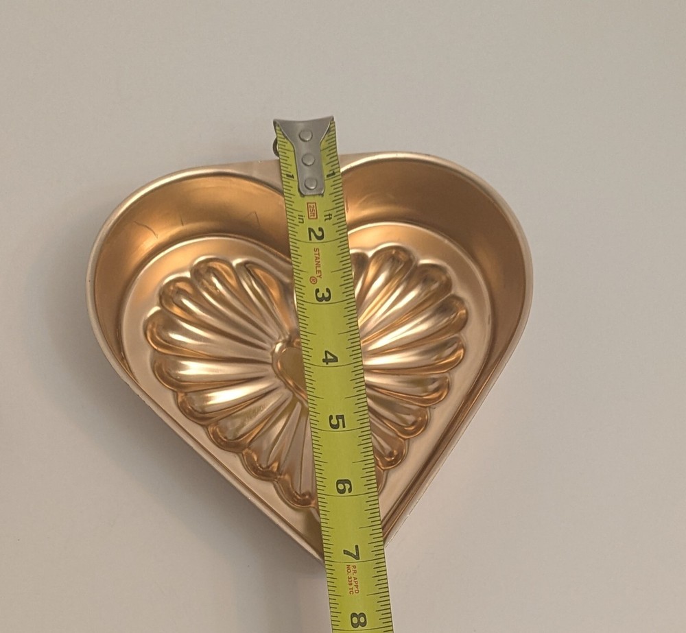 Two Small Heart-shaped Metal Bakeware Pans/Mold