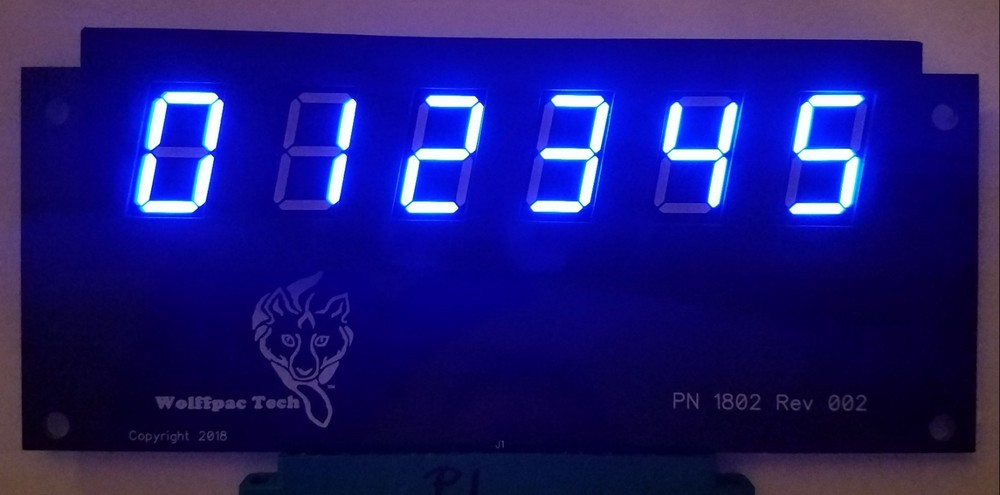 Williams System 3-6 DIY Display kit - Wolffpac - Blue digits