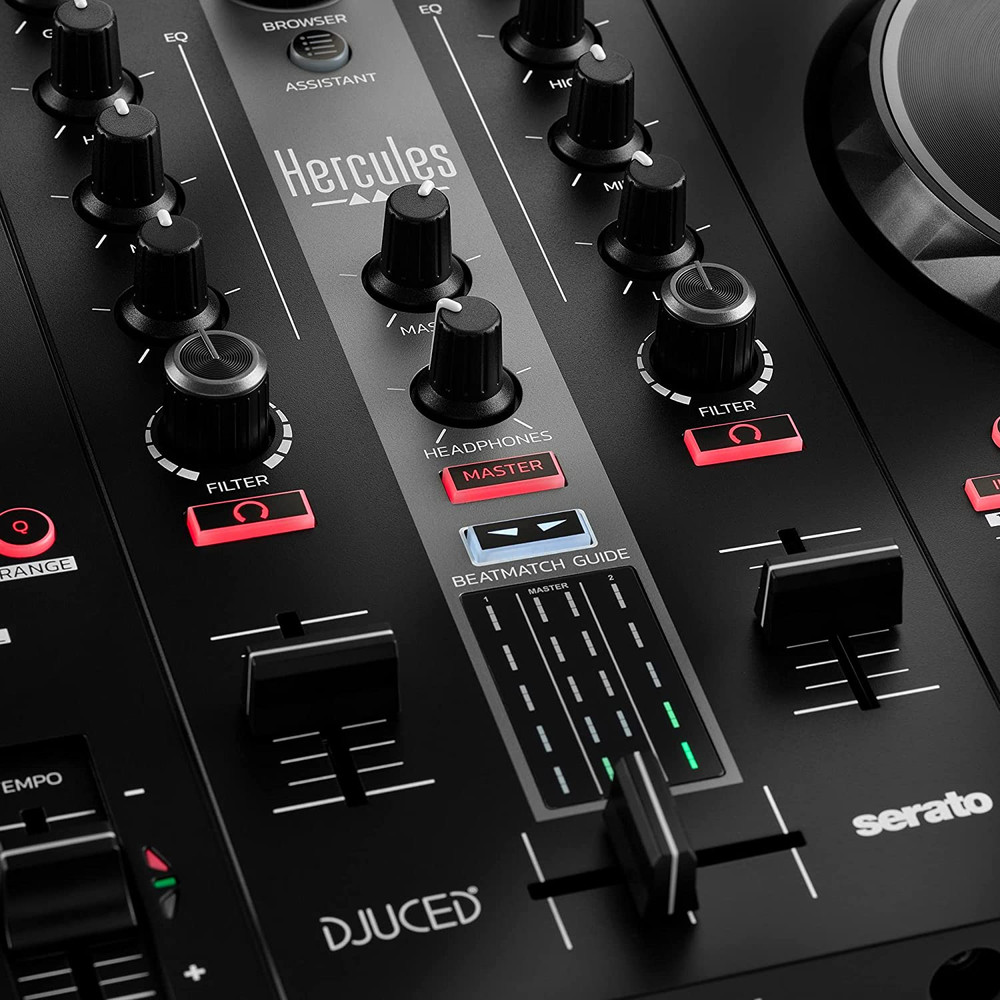 Djcontrol Inpulse 300 MK2 USB DJ Controller – Beginner DJ Set, 2-Deck Mixer with