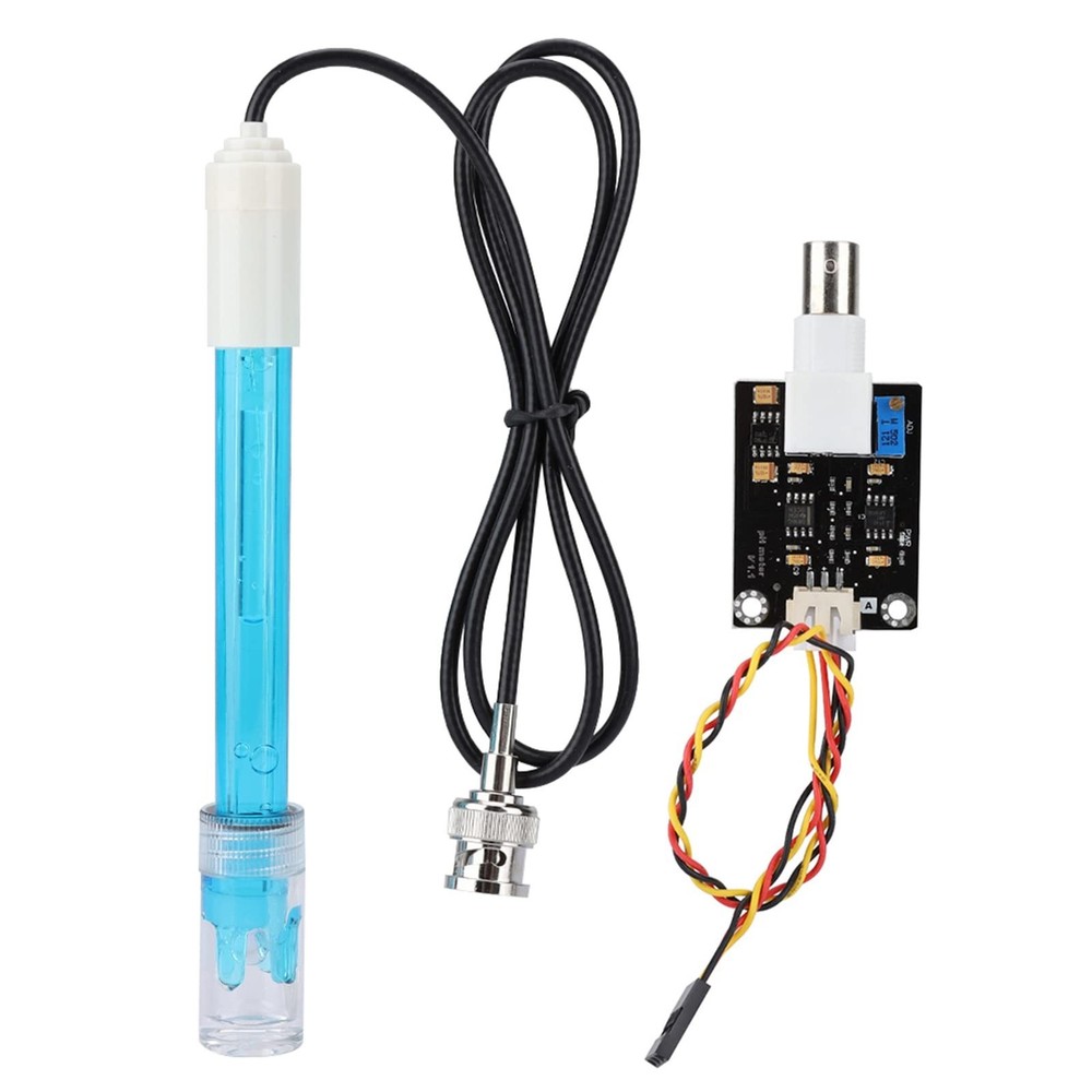 Liquid PH 0-14 Value Sensor Module Accuracy 0.1pH + BNC Connect Terminal PH E...