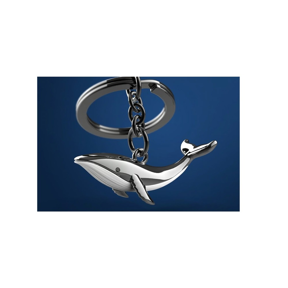 Metalmorphose 3D Whale Keychain
