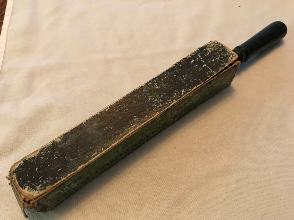 Vintage Improved Combination Razor Strop In Original Box