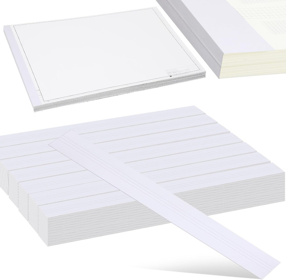 1000 Pcs Blueprint Binding Strips Blank Binding Strips for Blueprint Constructio