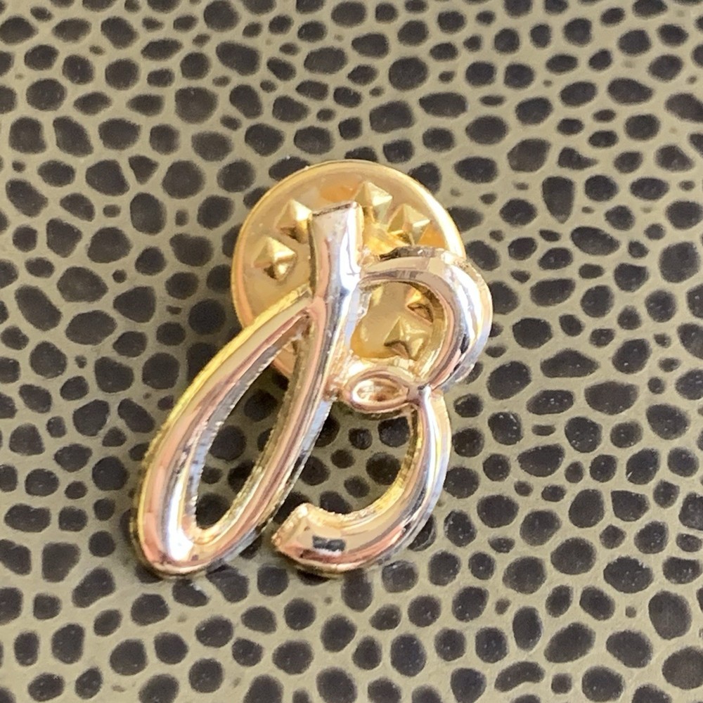Breitling B Logo Gold Tone Lapel Pin