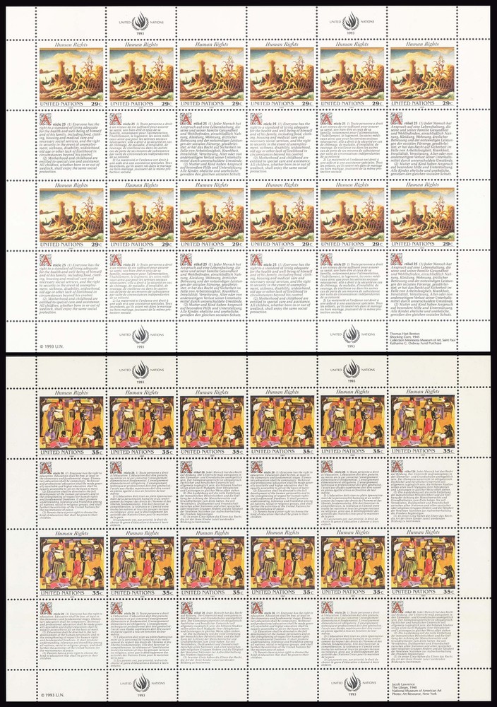 United Nations New York Scott 616-617 Mint never hinged.