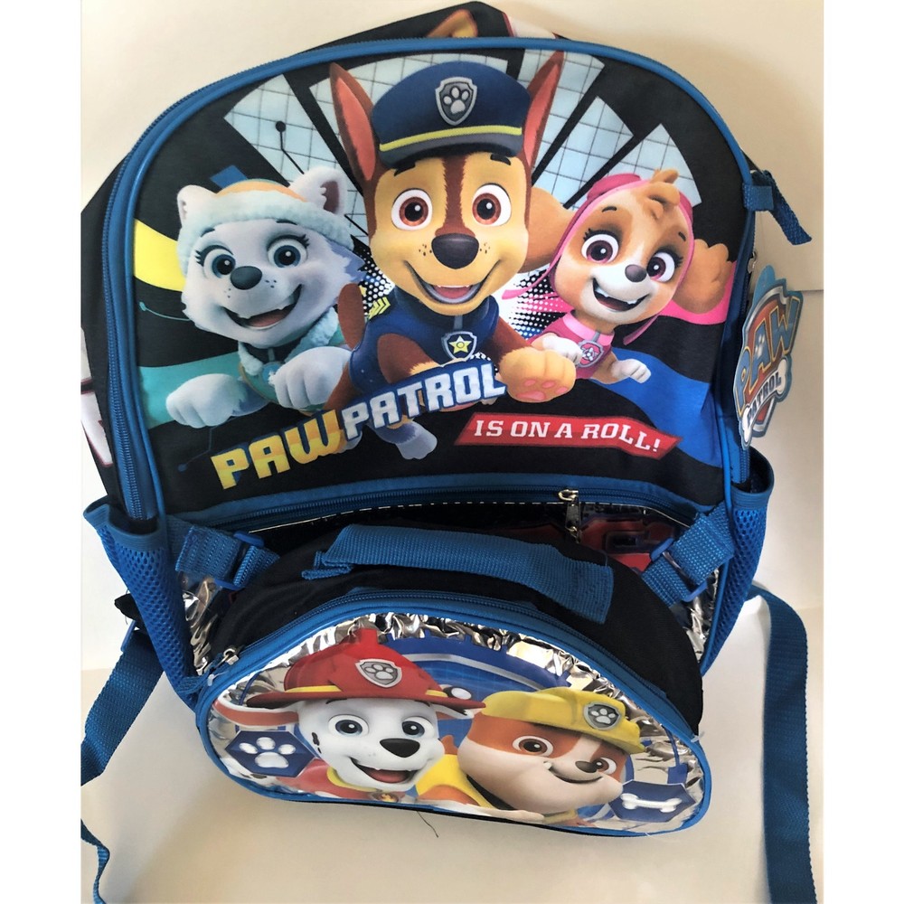 NWT Paw Patrol Backpack with Lunchbox