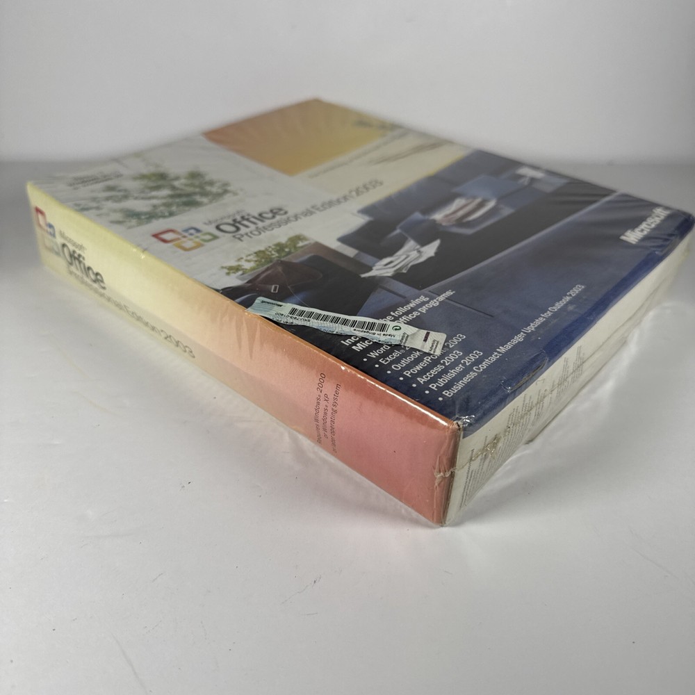 Microsoft Office Professional 2003 Sealed Retail Box Word Excel Access