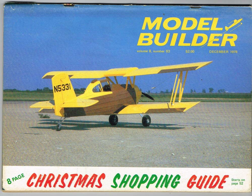 MODEL BUILDER Magazine December 1978, Vari Eze: peanut Scale Plans