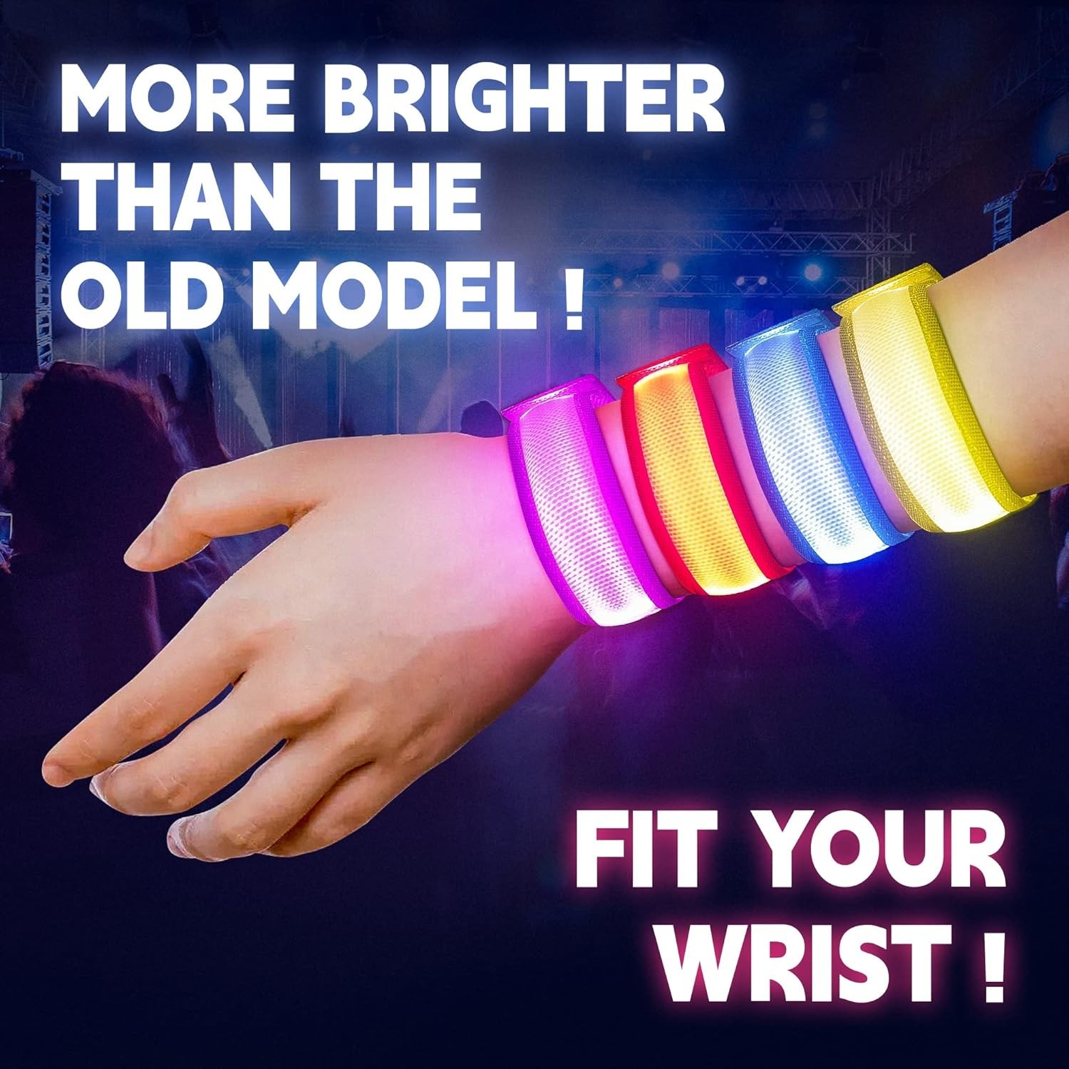 8 PCS LED Glow Bracelets, Light Up Bracelets for Kids Adults - Christmas Glow...