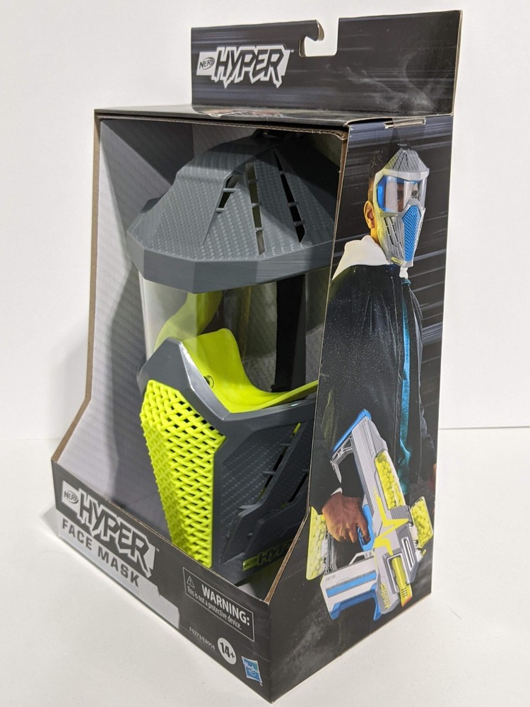 Nerf Hyper Yellow and Gray Face Mask [NEW]