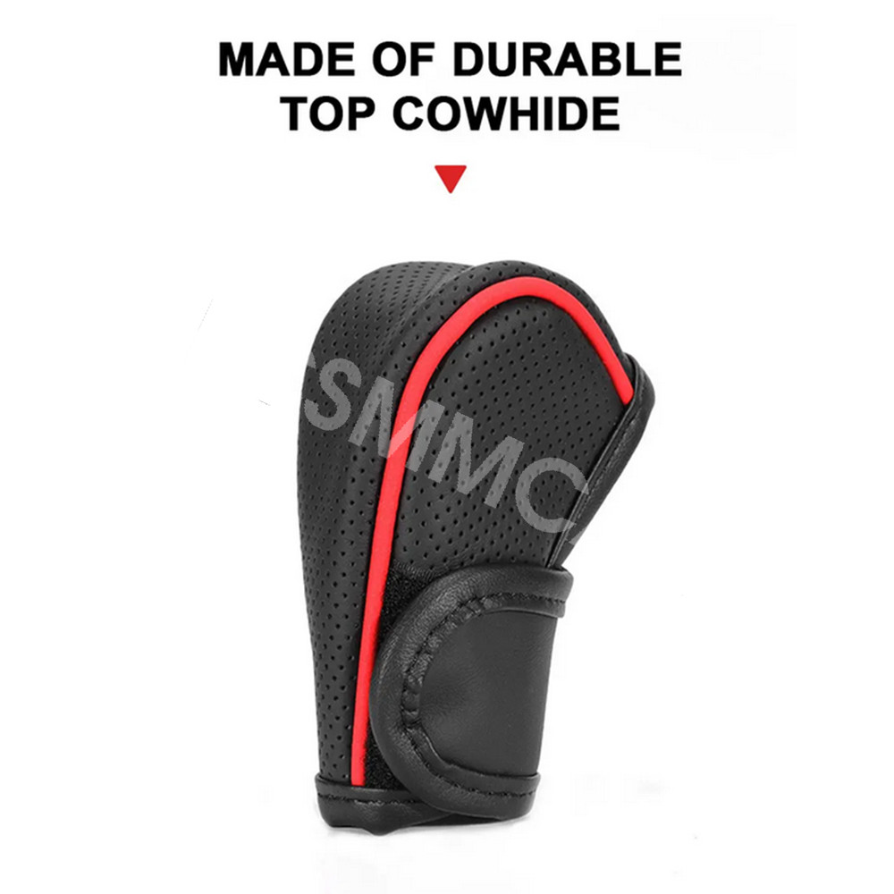 Car Shift Knob Covers Gear Shift Leather Gear Sleeve Protector Auto Accessories