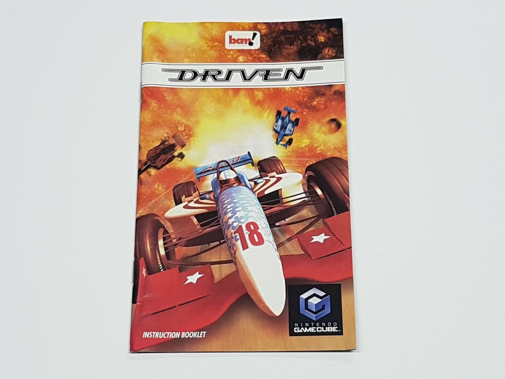 Driven Authentic Nintendo GameCube Manual Only