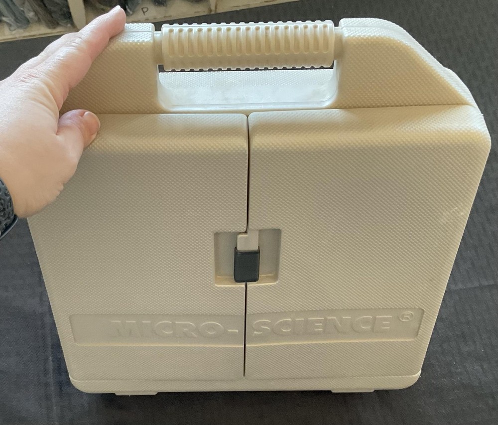 Micro-Science Complete Microscope Set Kids Science Kit Animal Fibers Tools Case