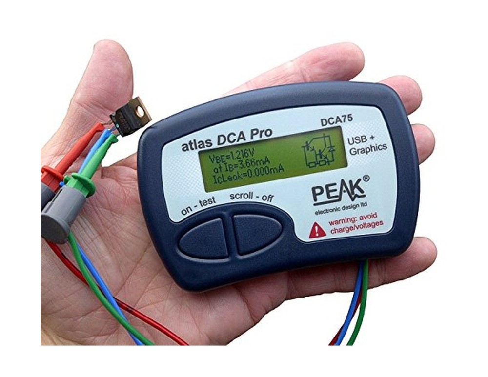 Peak Atlas DCA75 Pro Semiconductor Tester, Light Blue