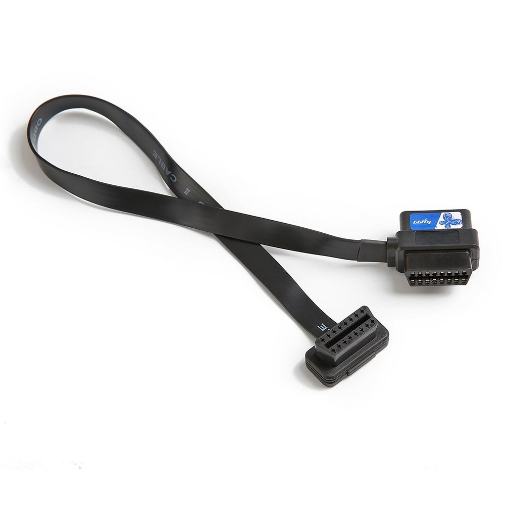 Flexible OBD II 16 Pin Extension Cable 2FT for Enhanced Scan Tool Connectivity